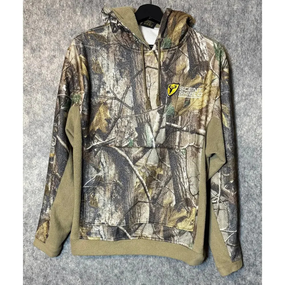 Scent Shield Mens Camo Hoodie Bone Collector Medium